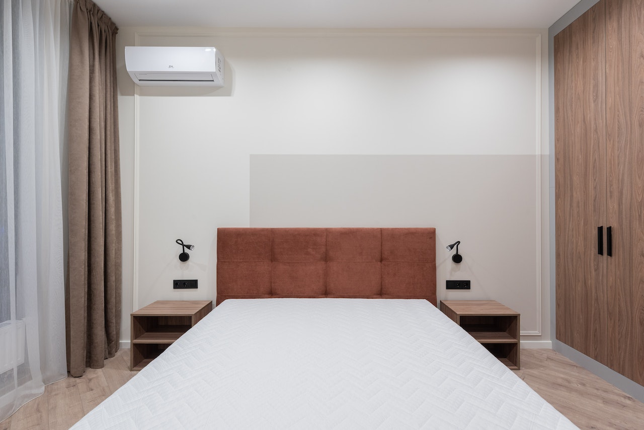 bedroom with air conditioning